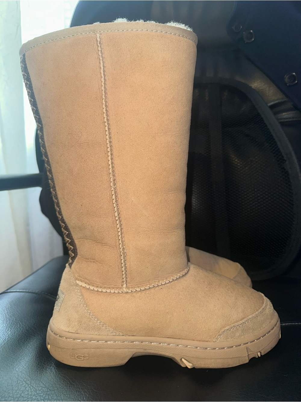 Ugg Tan Suede Winter Boots with Shearling Lining